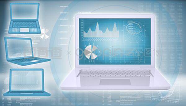 高科技背景下的筆記本電腦 信息技術(shù)革新的核心載體